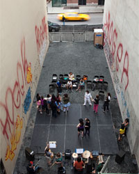 Our lot on East 3rd Street